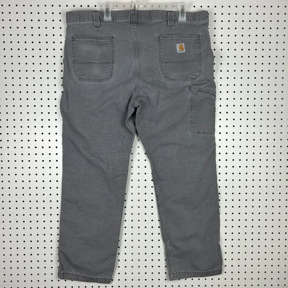 Carhartt Work Wear Pants40x30 Men's Gray Relaxed Fit 102291-033 Cotton Blend Y2K